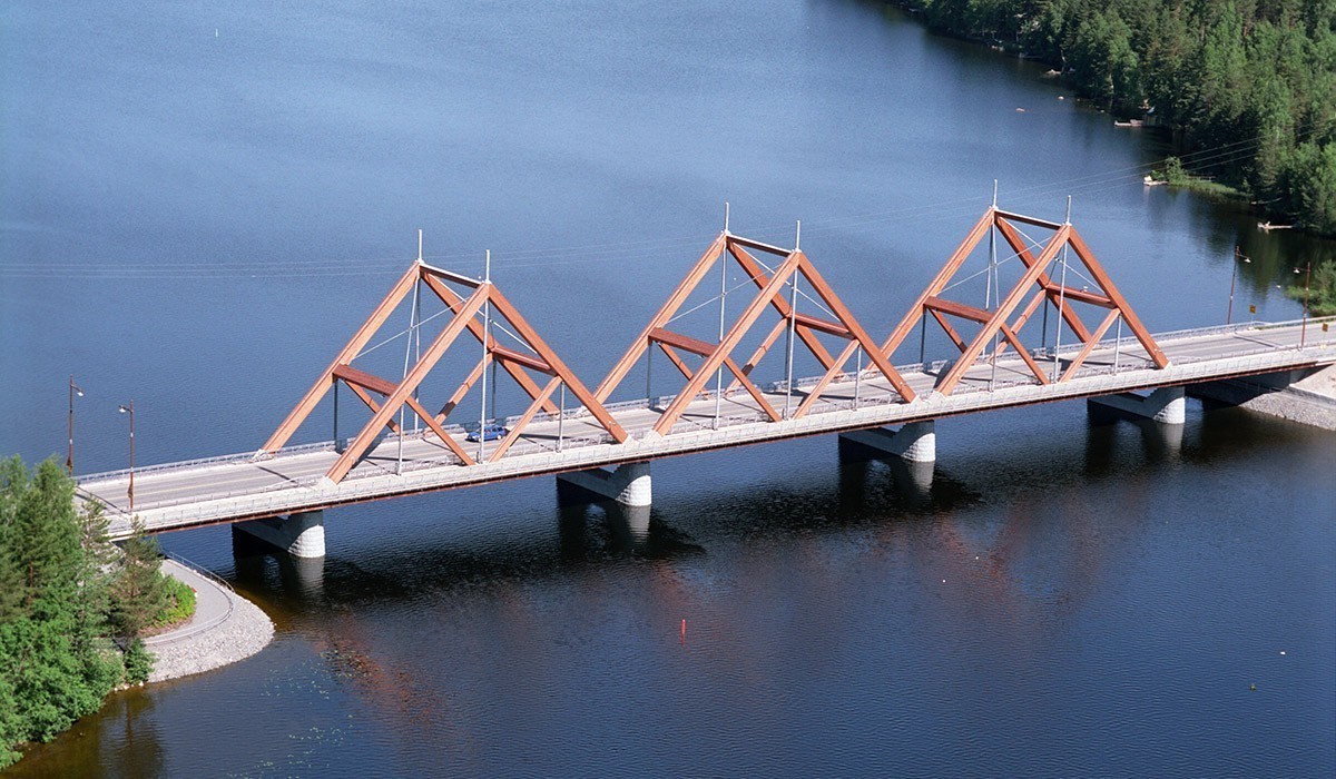 Composite structure bridge, Vihantasalmi