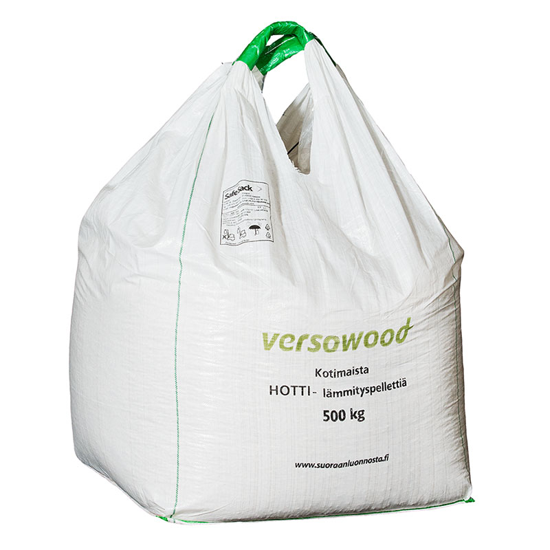 Hotti wood pellets, large bag 500 kg