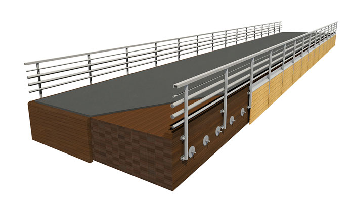 Slab bridge for motorised traffic